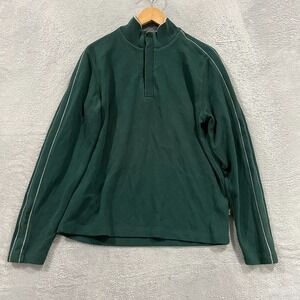 Hugo Boss Sweater Mens Large Quarter Snap Button Up Pullover Preppy Academia